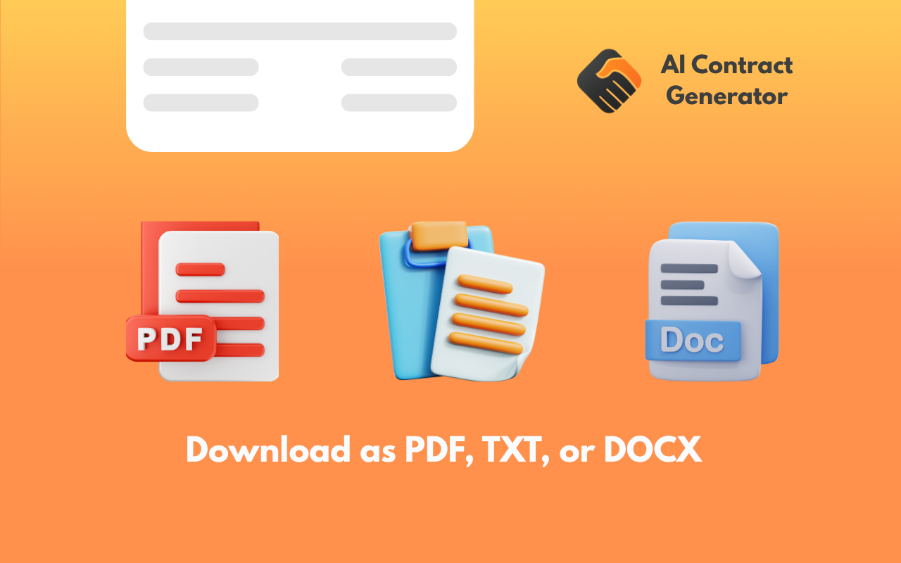 contract generator ai - contract agreement maker